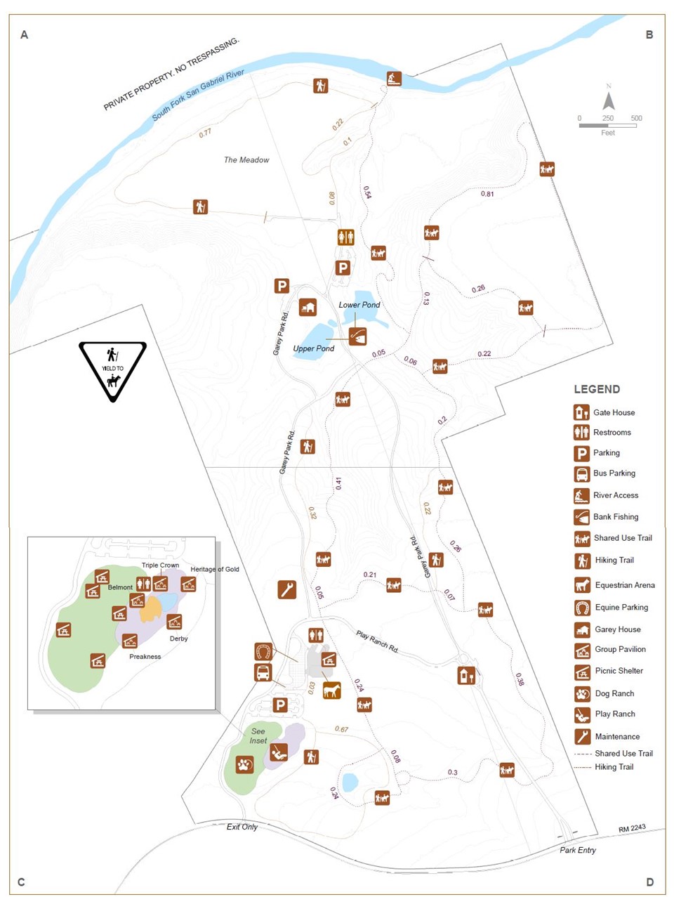 Garey Park Trail Map